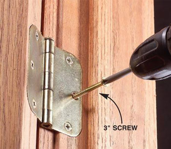 How to repair a door that fell off its hinges - LetsFixIt