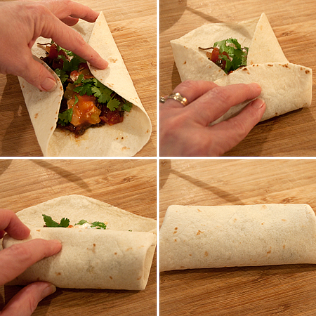 roll burrito wrap burritos machaca fold sandwich recipe sides begin two letsfixit food admin petitchef until bottom